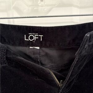 LOFT Black Straight Leg Jeans